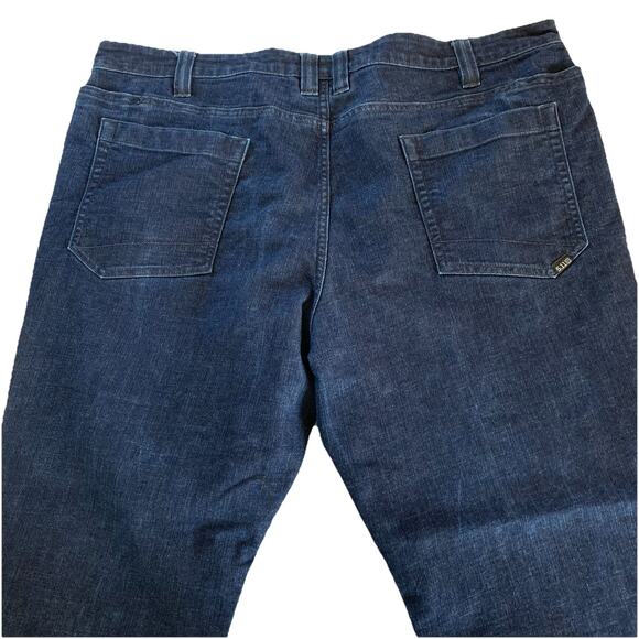 5.11 Tactical Defender Flex Regular Jeans Men’s 42x27 Dark Blue Stretch 74477 - Picture 10 of 15